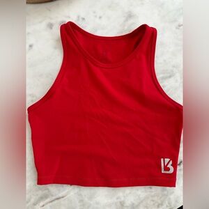 Buffbunny crop tank red